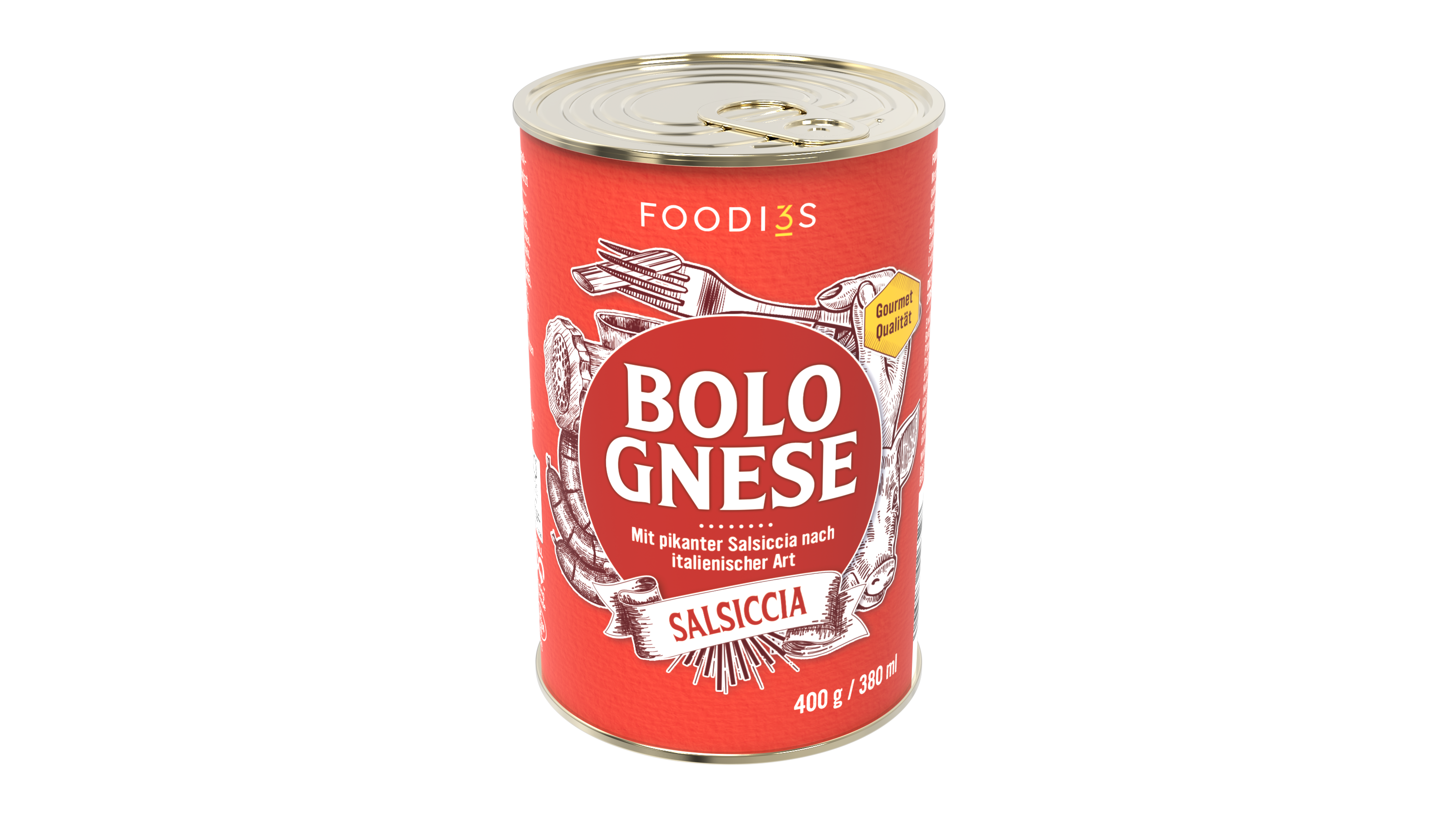 3 Foodies - Salsiccia Bolognese - 400g