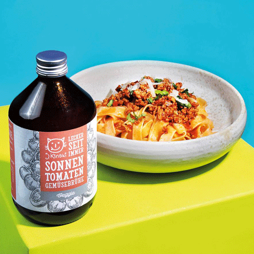 Sonnen-Tomaten-Bolognese mit Hackfleisch und Pasta