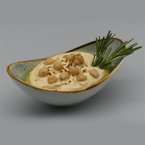 Rosmarin-Hummus mit Tahin, Zitrone und Chiliflocken