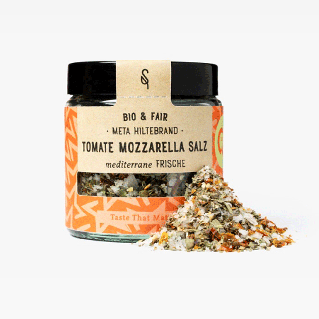 Soul Spice - Tomate-Mozzarella-Salz by Meta Hiltebrand Bio - Gewürzsalze - 120ml