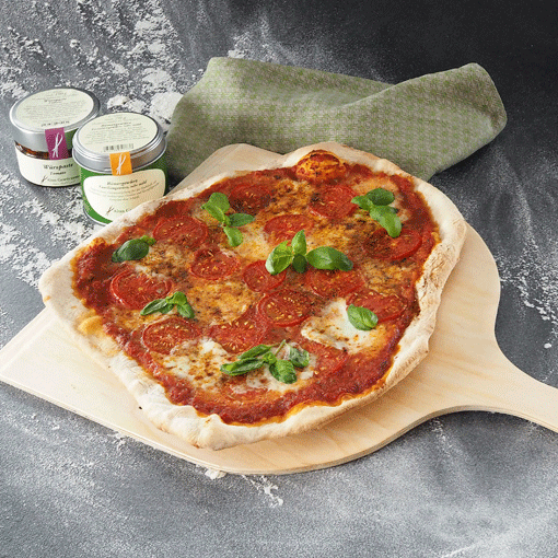 Pizza Margherita mit 24 Stunden gereiftem Teig