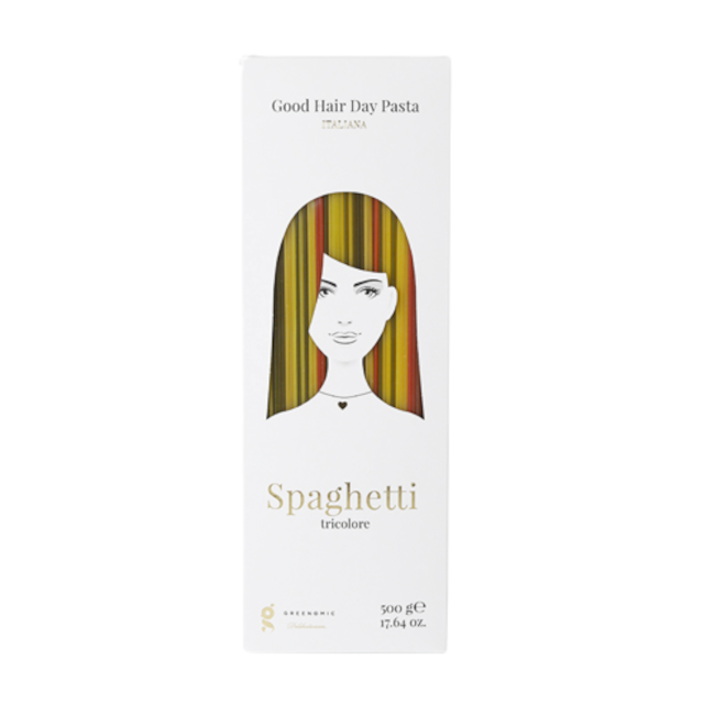 Greenomic Delikatessen - Good Hair Day Pasta - Spaghetti - Tricolore - 500g