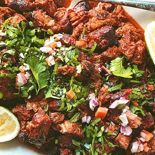 Carnitas aus geschmorter Schweineschulter