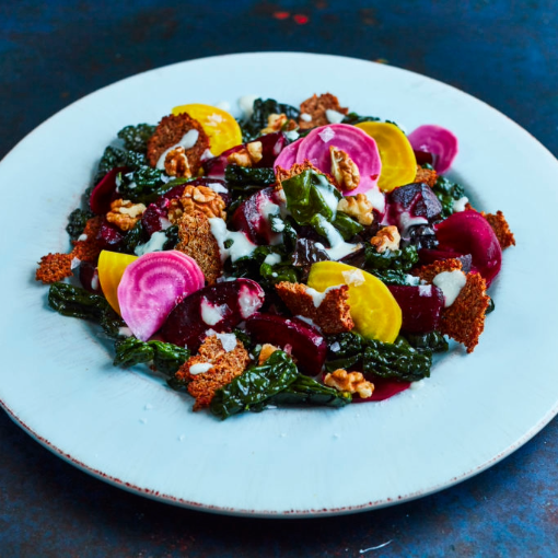 Schwedischer Wintersalat mit Roter Bete und Grünkohl