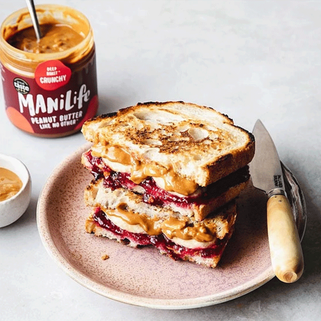 Manilife Erdnussbutter-Cookies mit Schokolade