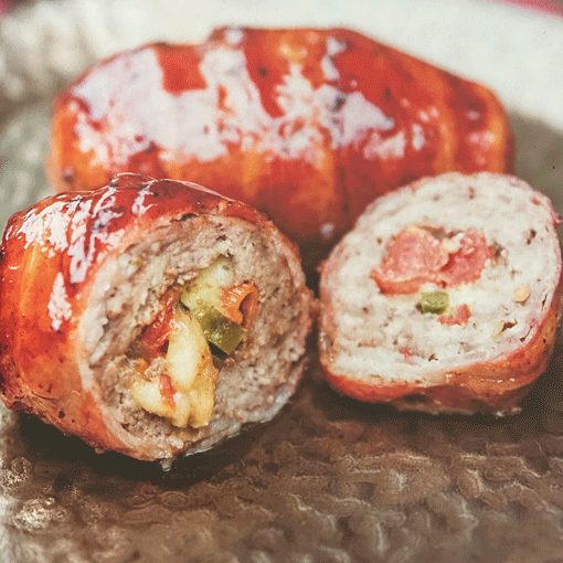Mini Bacon Beef Bombs mit Mozzarella vom Grill