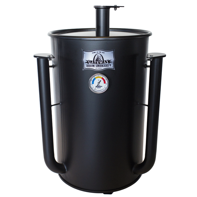 Gateway Drum Smoker 55 Gallon No Plate – Matte Black