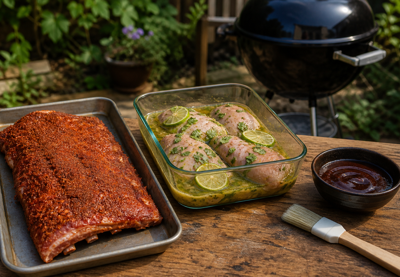 Rub, Marinade oder Sauce: Was kommt wann ans Grillgut?