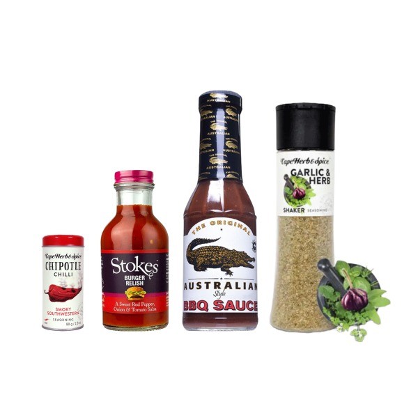 Butcher Granny’s BBQ-Box: BBQ-Saucen, Marinaden und Rubs (4 Produkte)