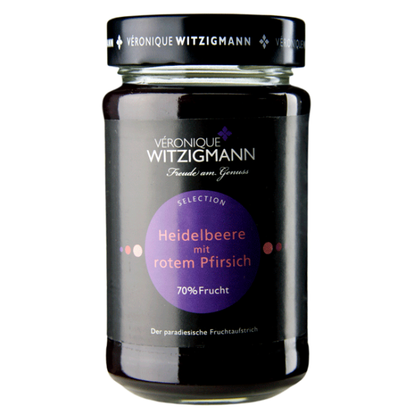 Veronique Witzigmann - Heidelbeer mit rotem Pfirsich - Fruchtaufstrich - 225g