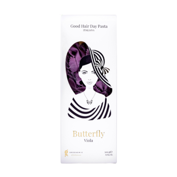 Greenomic Delikatessen - Good Hair Day Pasta - Butterfly Viola - 500g