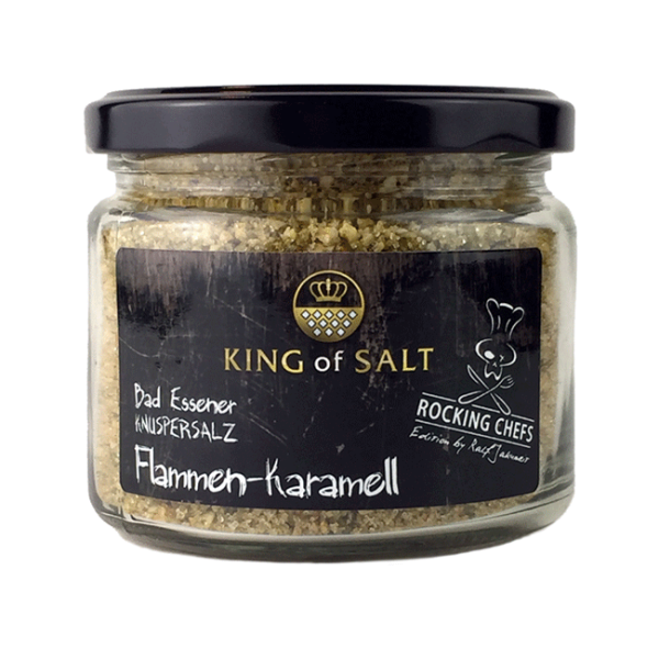 King of Salt - Knuspersalz Flammen-Karamell - 200 g