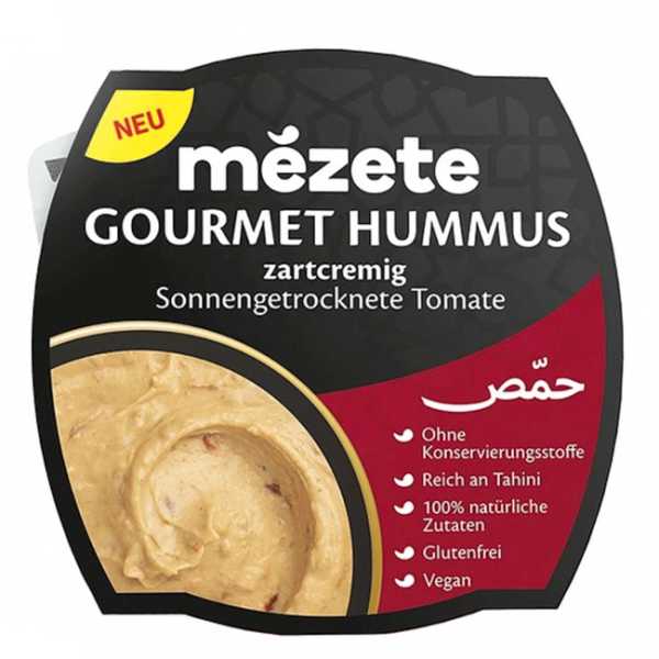 Mezete - Gourmet Hummus - Sonnengetrocknete Tomate - 215g