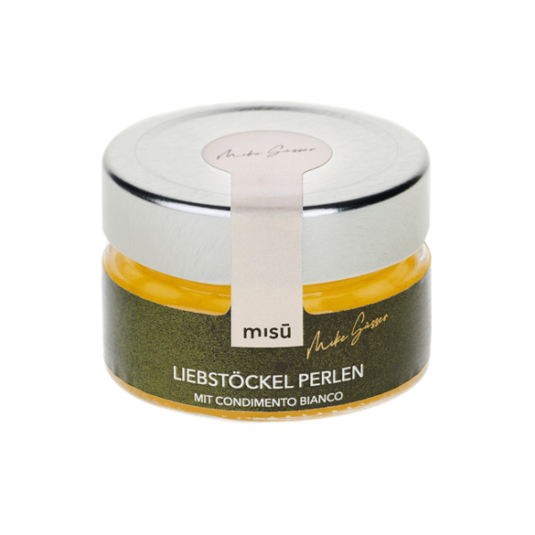 misü by Mike Süsser - Liebstöckel Perlen mit Condimento Bianco - Gourmetperlen - 50g