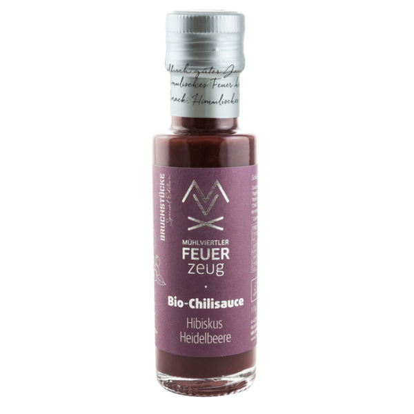 Mühlviertler FEUERzeug - Bio Chili-Sauce "Hibiskus-Heidelbeere" - 110g - von Jörg Bruch