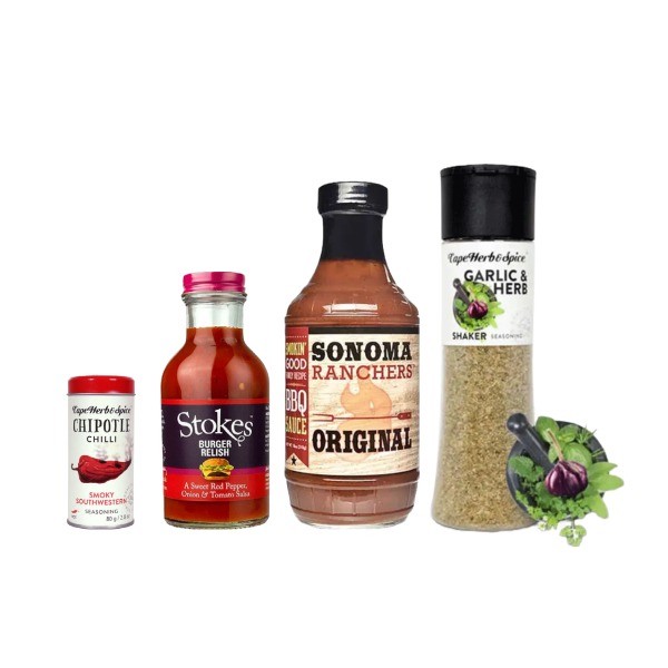 Butcher Granny’s BBQ-Box: BBQ-Saucen, Marinaden und Rubs (4 Produkte)