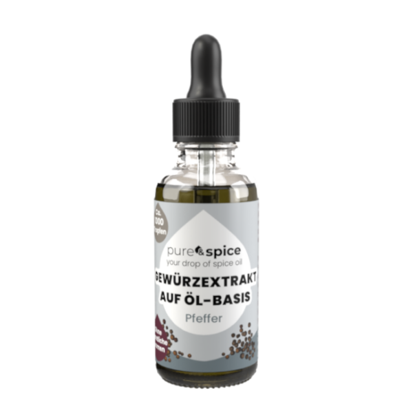 Pure & Spice - Schwarzer Pfeffer - Gewürzextrakt auf Öl-Basis - 30ml