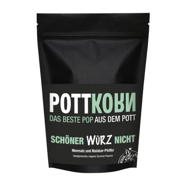 Pottkorn - Schöner Würz Nicht mit Salz Malabar-Pfeffer Popcorn - 80g - MHD
