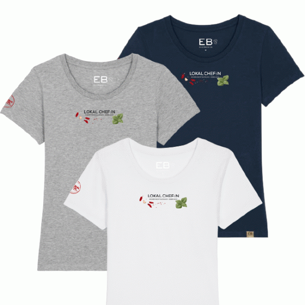 Everbasics - T-Shirt Damen "LOKAL CHEF:IN" (Anti odor) - "MEIN LOKAL DEIN LOKAL"